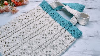 ❤️🧶 Super Easy DIY Crochet Tote Bag | Crochet net bag market bag | August Craft .