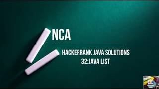32:Java List || Hackerrank java solutions