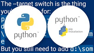 Install a Python package into a different directory using pip?