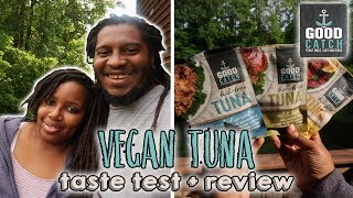 VEGAN TUNA TASTE TEST \u0026 REVIEW | Good Catch | Couple Mukbang