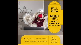 MCAD MFA Public Research Presentations, Nelson Liu '25