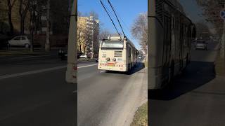 Troleibuzul Astra Irisbus Citelis #5359 plecând din stația “Lucrețiu Pătrășcanu” pe linia 70