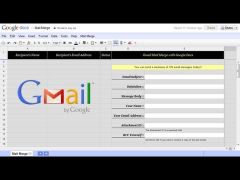 How to Create Mail Merge with Gmail and Google Docs