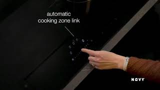 The Novy induction hob: How to automatically link two adjoining cooking zones