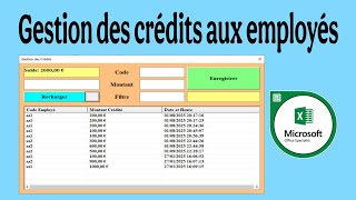 🚀 Automatisez Excel : Gestion des Crédits avec VBA en 10 Min ! 💼 Gestion des crédits aux employés