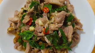 Vlog 253 # Delicious and unique dish: Chicken Stir-fried with Basil