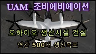 미국상장기업분석#2-15조비에비에이션/첫 제품을 에드워드 공군기지에 전달/오하이오 생산시설 건설, 연간 500대 생산목표