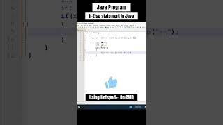 Java Program Using If-Else Statement💻 #shorts #programming shorts #Java program #coding tutorials