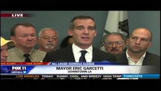LAUSD School Closure News Conference