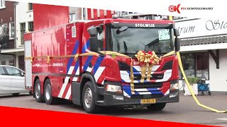 Brandweer Stolwijk start nieuwbouw kazerne en verwelkomt nieuw watertransportvoertuig