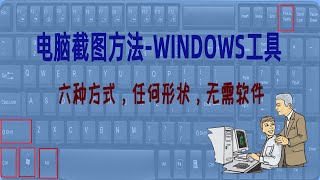 电脑截图方法与工具，WINDOWS 10的六种快捷键组合就够了