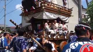 平成２７年　佐原の大祭夏祭り　浜宿の山車　豪快な曳き廻し　２０１５．７．１１　Sawara Festival