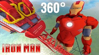 Avengers Iron Man 360 VR Video Roller Coaster Google Cardboard SBS Water Ride POV