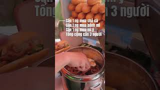 E cần tổng cộng 3 người nhen #banhmi #banhmimahai #banhmichaca #khoinghiepxebanhmichaca
