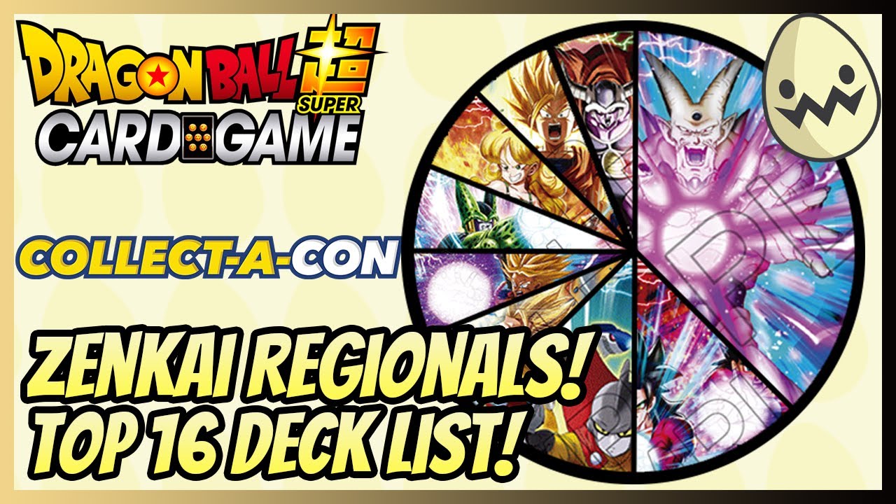 Dragon Ball Super Card Game: Zenkai Regionals! Top 16 Deck Lists ...