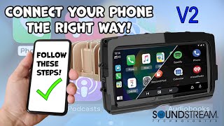 How to Properly Connect your Apple or Android Smartphone to the new Soundstream Reserve V2 Radio