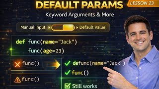 Python Default Parameters & Keyword Arguments Explained | Python Tutorial #23