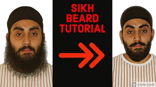 SIKH BEARD TUTORIAL | How to tie a beard? | Sharp \u0026 clean look