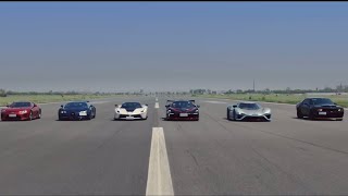 The Ultimate Drag Race - Bugatti Veyron, McLaren Senna, NIO EP9, SRT Demon, LaFe