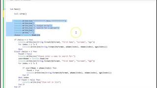 VB Programming - Arrays Structured in Procedures