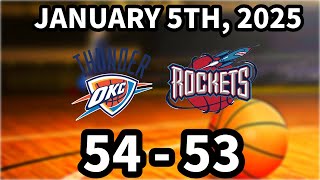 FYBA Rockets vs Thunder (JANUARY 5TH, 2025)