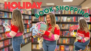 holiday book shopping at barnes and noble + haul | bookmas day 5