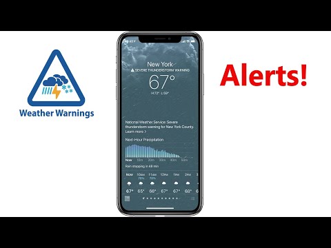 How to receive weather alerts on iPhone