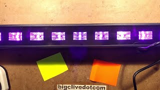 Teardown of a "27W" ultraviolet blacklight bar from eBay.