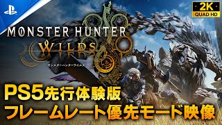 【モンスターハンターワイルズ】PS5先行体験版：フレームレート優先(60fps)プレイ【MONSTER HUNTER WILDS】