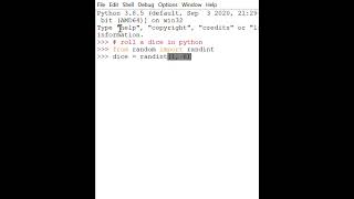 How to roll a dice in python 10 times ?