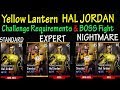 Upcoming Yellow Lantern Hal Jordan Challenge Requirements & Boss Fight Injustice Update 2.16