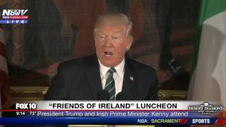 WATCH: President Donald Trump Speaks at "Friends of Ireland" Luncheon (FNN)
