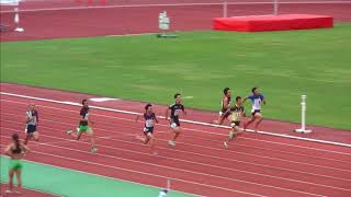 第72回　国体 北海道予選 釧路　少年A男子100ｍ　予選4組