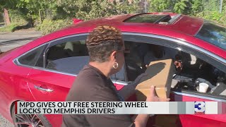 MPD hosts wheel-lock giveaway as auto thefts spike