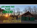 Building a House-Framing Finished, Zip-R Sheathing Installed #61