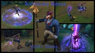 Insane One Hit Nasus 1200+ Stacks!