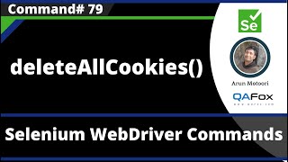 deleteAllCookies() Command - Selenium WebDriver