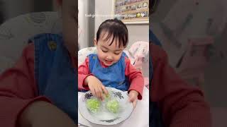 Allahuma baarik ❤️ bayik girang bener dessertnya klepon #Baby #funny #fyp #parenthood #youtube