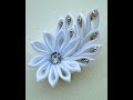 Hair bow tutorial Snowflake Ribbon Sculpture Hair Clip Hair. Easy DIY step by step hair bow tutorial