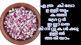 കത്തിയും ഗ്രേറ്ററും ഇല്ലാതെ എത്ര കിലോ ഉള്ളിയും അരി ഞ്ഞെടുക്കാം. കിടിലൻ ടിപ്സ് Easy Onion Cutting Tip