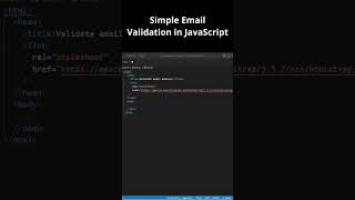Simple Email Validation in JavaScript - JavaScript Tutorial For Beginners 2022