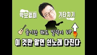 이 것만 알면 쉬운 노래 다~친다! 악보없이 기타치기 핵심느낌 3가지
