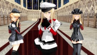 【MMD】『ハロー、ミスターチョコレート』 歌ってみた【ねこね。】Bismarck Prinz Eugen Graf Zeppelin【MMD艦これ】Full HD 60FPS