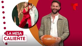 Aylín Mujica enfrenta a Rafa Nieves en un reto en vivo | La Mesa Caliente