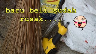 Resiko beli paku tembak angin (air nailer gun) murah meriah!! rusak buang??