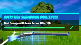 Deal Damage with Lever Action Rifle (100) - Fortnite Operation Snowdown Challenges