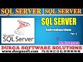 Sql Server tutorial || onlinetraining||Sql Server ||Introduction  Part - 2 by Narayana