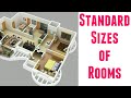 Standard sizes of rooms of house