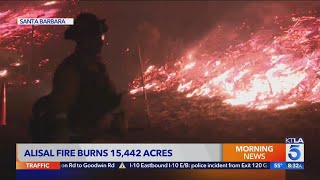 Crews continue to battle Alisal Fire with Red flag warning set to take effect Friday