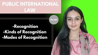 Recognition In International Law (Part01). UGC NET \u0026JRF June2025.